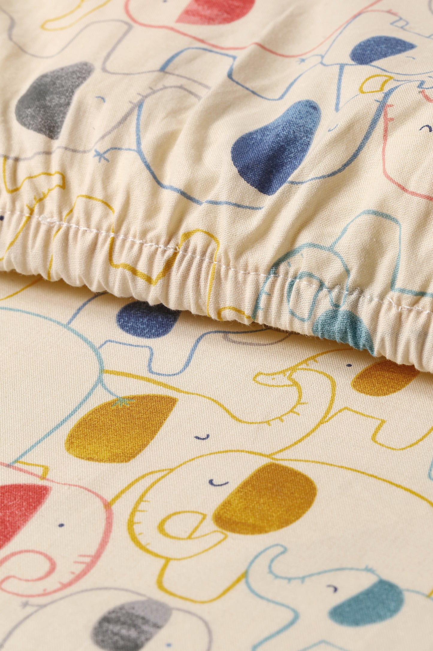 Lyla Blue Baby Blanket with Elephant Fitted Sheet