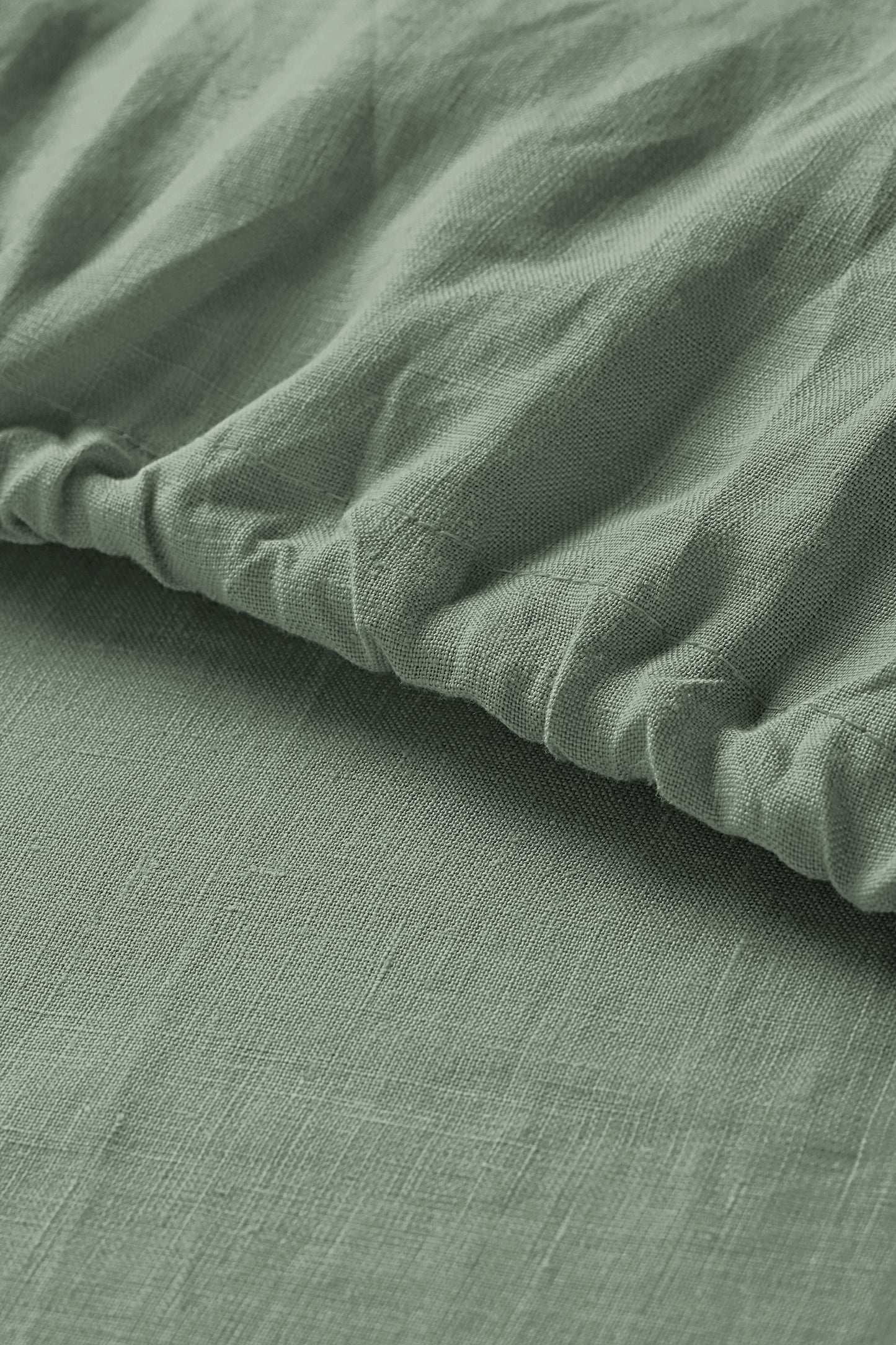 Little Gem Set of 2 Olive Hemp Cot Fitted Sheet