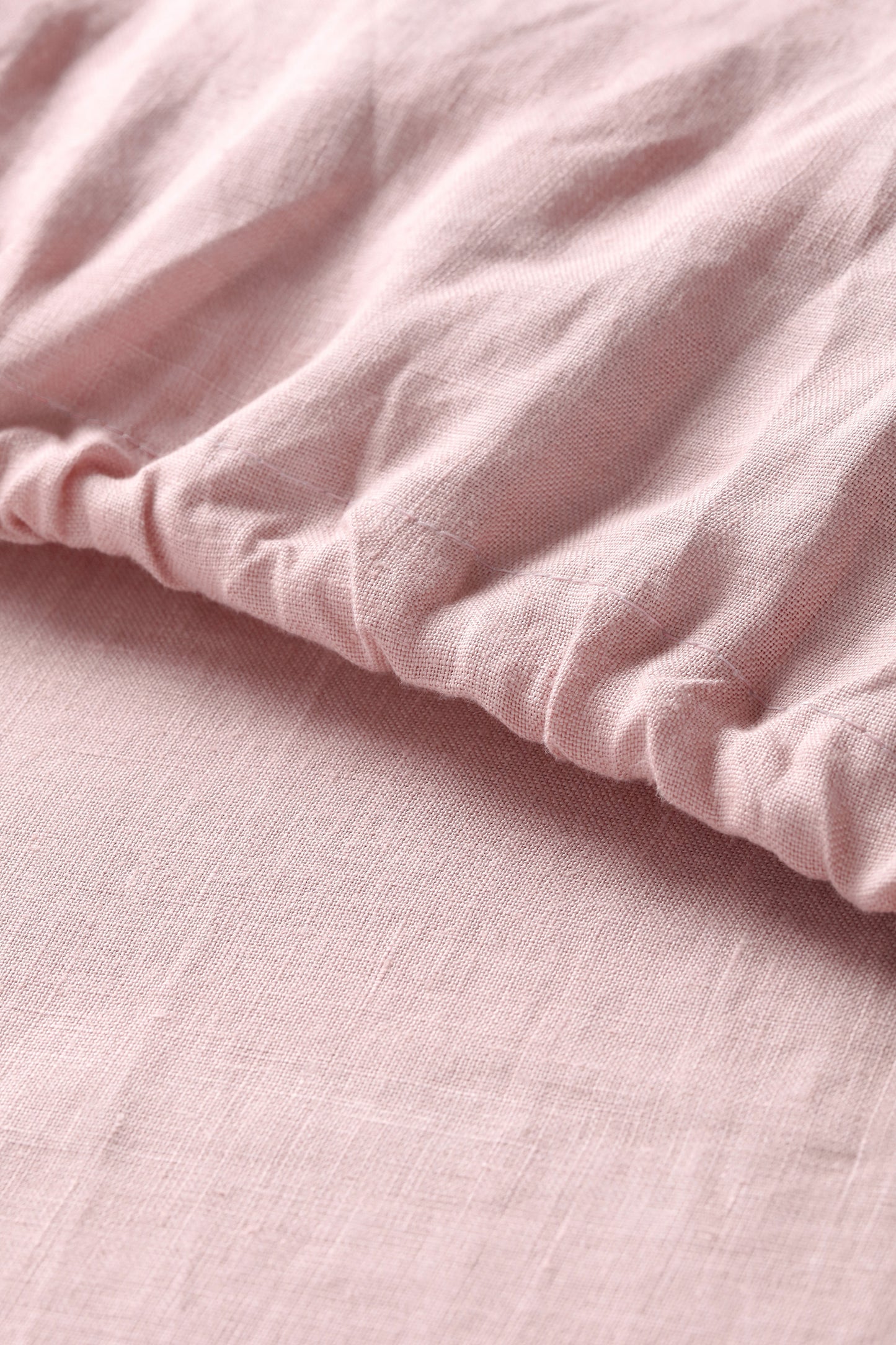 Little Gem Pale Mauve Hemp Cot Fitted Sheet