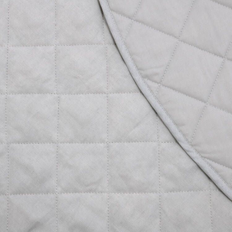 Silver Round Linen Cotton Baby Play Mat