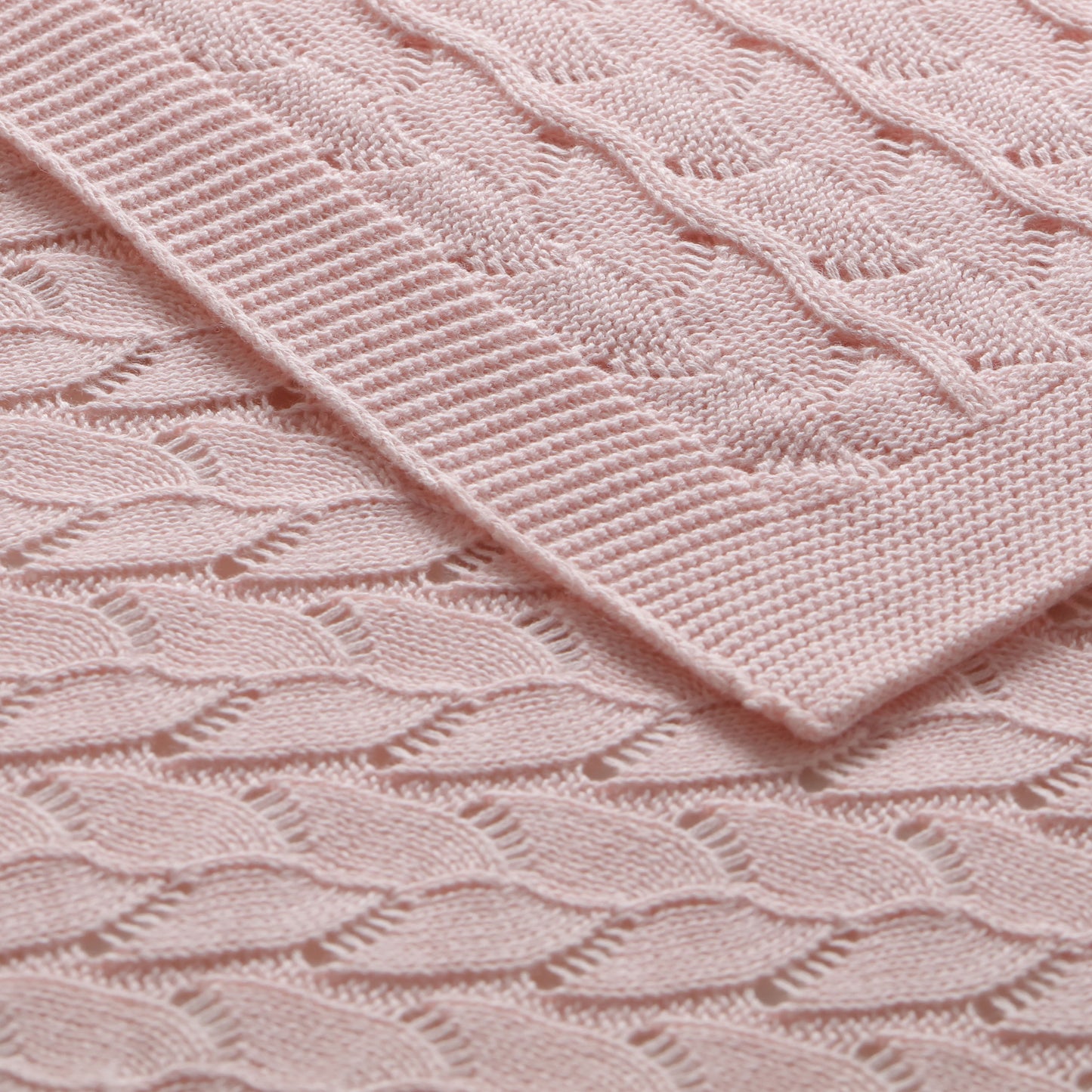 Lyla Blush Cotton Baby Blanket